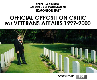 Official Opposition Critic for Veterans Affairs 1997 - 2000